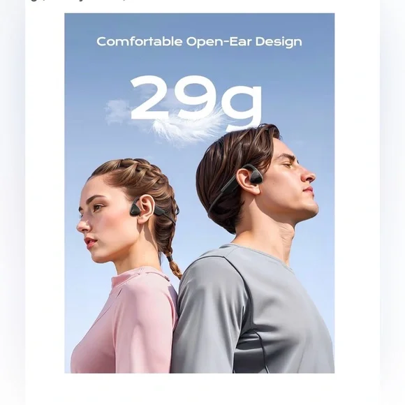 Bone Conduction Headphones,Open Ear Headphones Bluetooth 5.3 with Mic, - Picture 5 of 9